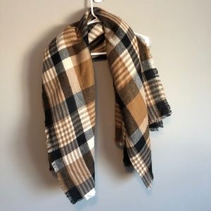Plaid Blanket Scarf